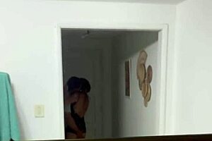 belinha offers her tight pussy to the fan as a gift. he cums inside her twice during intense fucking.