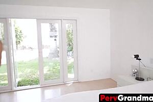 My naughty stepmom Pristine Edge and stepgrandma Payton Hall crave sex endlessly, leading to a wild threesome with blowjob, cumshot, doggystyle, and cum in mouth