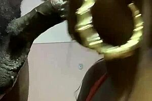 Hey, check out this milf giving a young black bbw such a wet sloppy blowjob