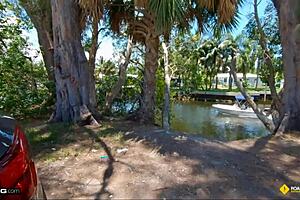 Roadside assistance, why are you fucking this thick blonde milf in doggystyle outdoors?