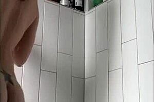 oh man this shower masturbation feels so good with my natural tits and wet pussy getting all worked up