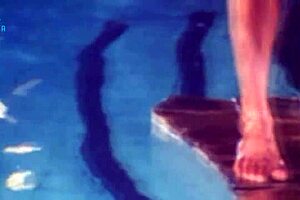 Why Does This Unmarried Hot Couple Indulge in Sexy Mature Fun at the Swim Pool?