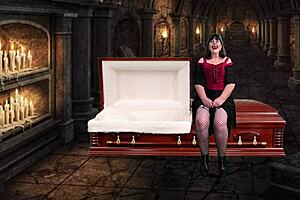 granny peggy sue gives a vampiric blowjob in pov close up. she deepthroats the cock and swallows cum like a pro.