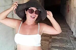 Public Tease And Blowjob From Hot Stepmom