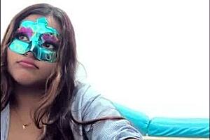 Brunette student takes the questionnaire before exams she touches her big tits in such a sexy way oh man.