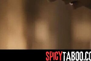 cheating blonde stepmom got caught by her stepson during hardcore blowjob and cowgirl riding