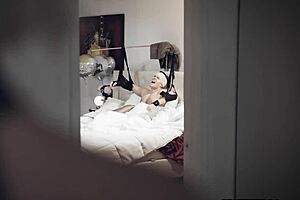 Isn't it wild how this dirty blonde stepmom uses her hands and big tits to help her stepson with his monster cock?