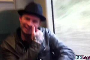 British Maid Hints At Receiving Facial After Handling Big Cock In Stockings And Heels