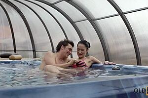 Handsome Old Man Contrasts With Flawless Young 18+ Czech Model In Passionate Encounter