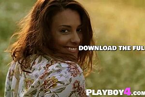 Wow, sweet Anetta Keys strips naked outdoors! Sexy milf exposes tits, ass, and pussy in hot solo tease!