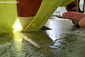 KIWI MILF SUB SLURPS UP the Wine After Her MASTER SPILLS It Everywhere!