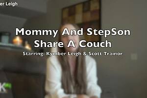 Mommy and Stepson Share a Couch Together