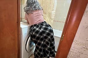 Wide Hips of Mature Stepmother in Homemade Skirt Lead to Exciting Anal Encounter with Detailed Intensity