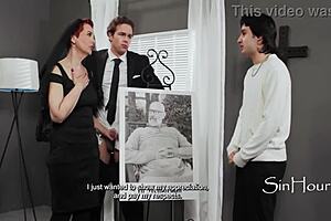 Jayden Marcos Fucks Grieving Gilf Widow Ruby Lynne At Husbands Funeral