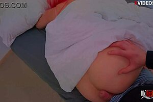 Stepbrother sneaks into his stepsister's bedroom quietly