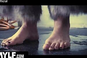 uh i went a million years without sex until domination led to amazon position with tall redhead babe