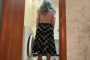 Wide Hips of Mature Stepmother in Homemade Skirt Lead to Exciting Anal Encounter with Detailed Intensity