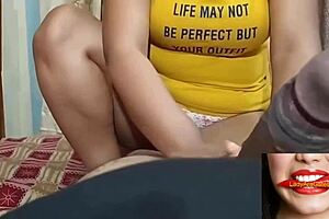 Old step father discovers young 18+ step daughter alone at home and convinces her to engage in intimate activities