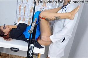 Stepmom Boldly Takes Stepdaughter to Shady Gynecologist for Kinky Hospital Exam and Creampie