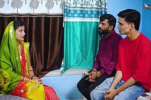 Desi Mallu Aunty Hardcore Fuck With Two Local Debar