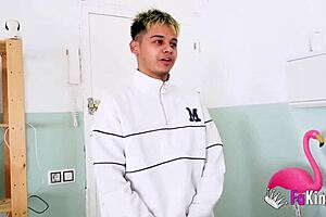 Curvy milf Lucia Bianco eagerly deflowers an 18-year-old boy in this steamy Spanish amateur scene