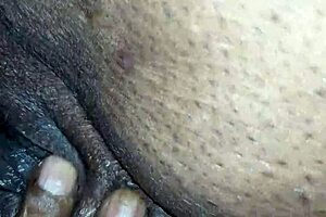 sucking & fingering wifes pussy at the rest stop in homemade ebony granny outdoor video