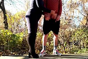 Oh man, this lustful step mom has a special way with her depraved step son...