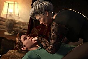 freaky milf dominates a young 18+ man full game in bio