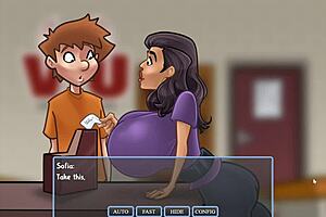 Big butt milf story continues in Demon Deals part 21 with her massive tits and ass arrangement 😈🍑