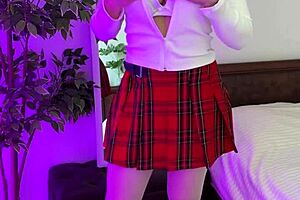 blonde mature with BIG ASS and lingerie ENJOYS pearl panties in solo homemade tease