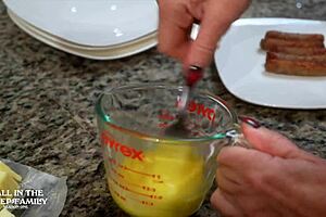 Oh man, fucking my step mom Kymber Leigh for breakfast in this all in the step family episode... big ass milf rides cock hard with deepthroat and cum on tits 😏🍆