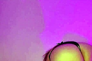 Vivi Guedez busty milf uses vibrator machine on natural tits in pov.