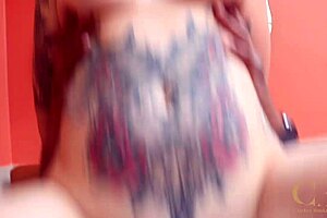 Whoa, check out this shy Brazilian inked milf trying BBC in her ass for the first time!