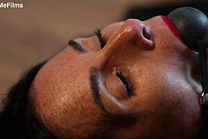 oh god, this wax punishment feels so intense on my fit milf body with wet pussy dripping, she moans in bdsm solo