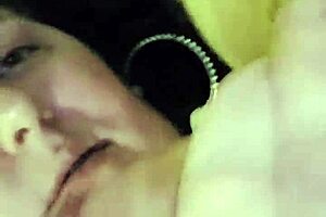 This cock gobbling slut is giving hardcore oral in homemade style