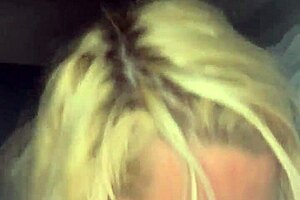 Pretty Hooker Gives Nighttime Blowjob in Car Until Cum Spills Out and She Sucks It Back