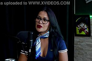 Watch the naughty interview full of fun with Tifany Rocha and Vovô Moai on Porn Cast Brazil - part 1 on Sheer Red