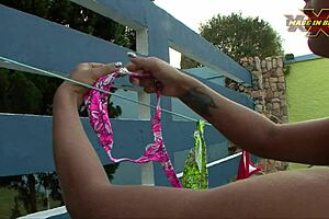 Tarado por calcinha with old amateur latina milf in anal blowjob and big ass humiliation!