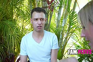 buying her young 18+ step nephews loyalty by fucking him in cowgirl pov