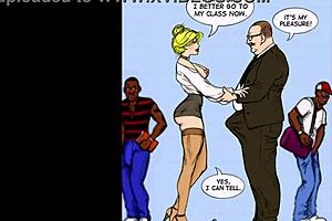 White teacher engages in a private lesson with her student