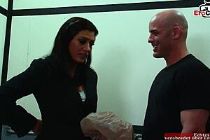 omg busty curvy milf with natural tits gets wild in elevator fuck 😈