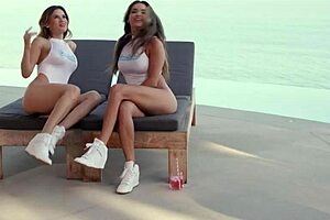 Latina milfs enjoy steamy shower session with pussy eating and scissoring.