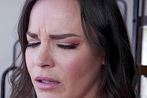 Why is this huge tits milf riding her relatives massive dick so wildly?