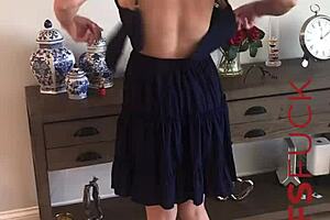 hot busty blonde milf ellie lilly gets naked for casting interview but why does she tease with her big tits and wet pussy