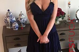 hot busty blonde milf ellie lilly gets naked for casting interview but why does she tease with her big tits and wet pussy