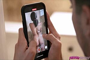 oh yeah, busty milf takes it from stepson in intriguing pov action, her big tits bouncing as he fucks harder.