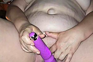 Vibrator Makes Her Cum With Big Ass Nipples And Cum Dripping