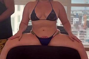 Family taboo stepmom receives massage by her stepson with risky cum... oh gosh, it's so intense!