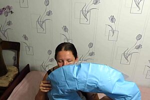 Milf engages in looner fetish by inflating beach circle