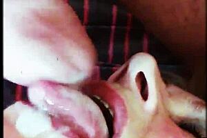 milf SWALLOWS a hot LOAD of CUM in FACIAL action
